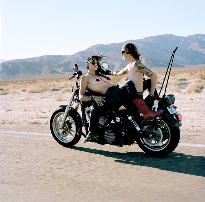 Girls on a motorcycle in Kota Baru