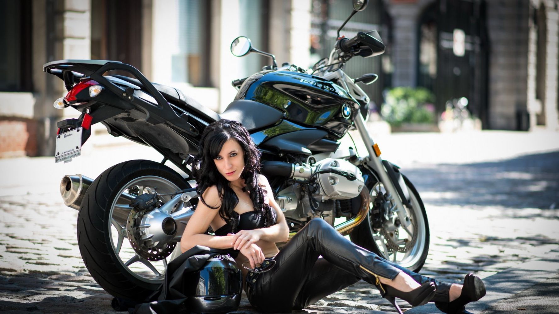 European women on bikes in Kota Baru