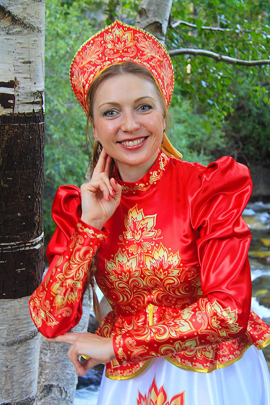 Women in Slavic costumes in Kota Baru