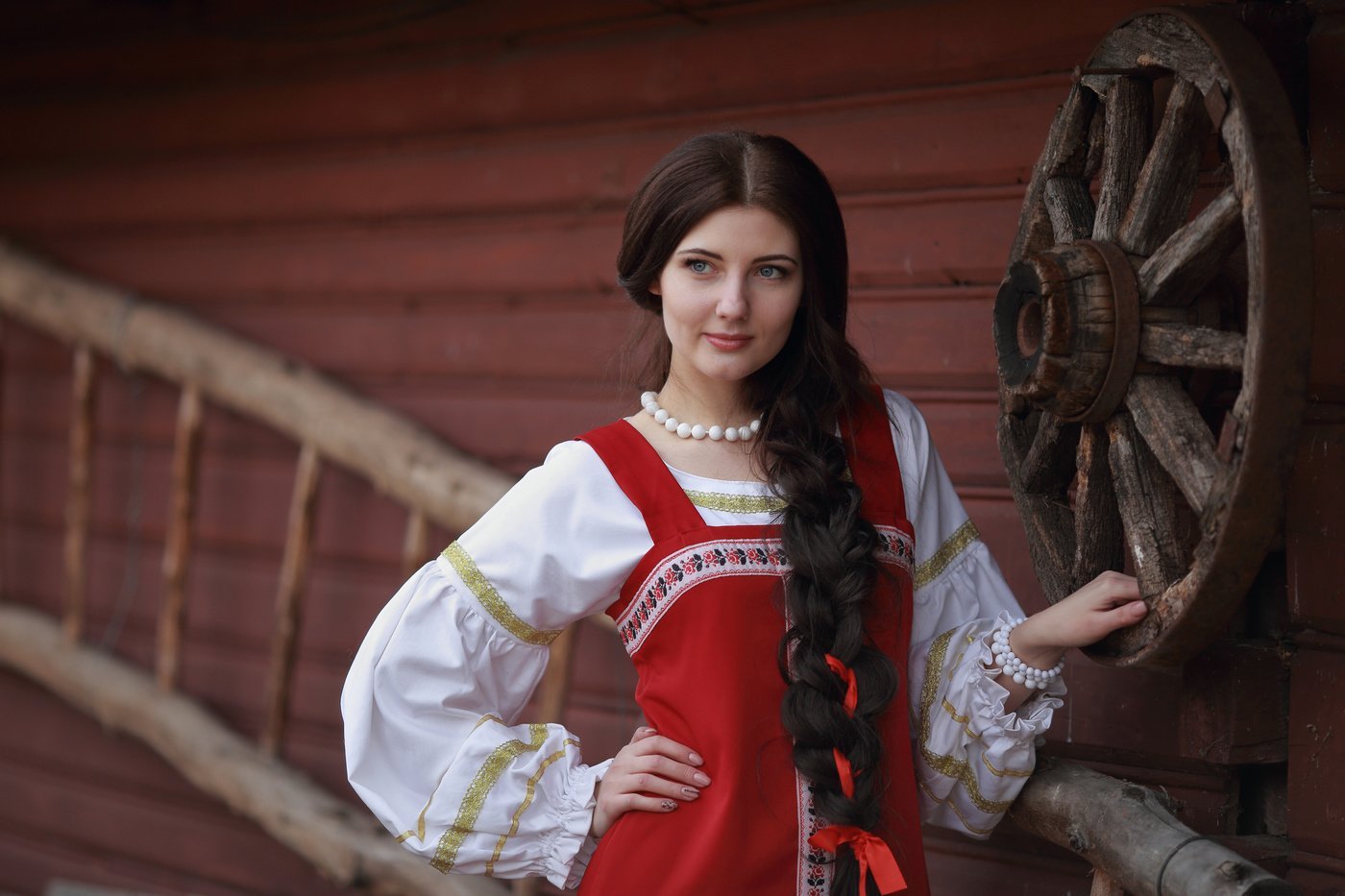 Girls in Slavic costumes in Kota Baru