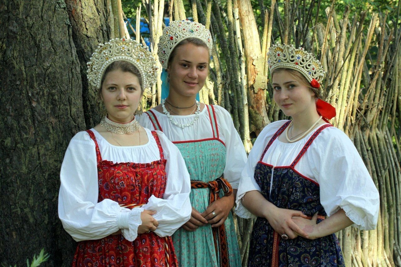 Sexy model Girls in Slavic costumes in Kota Baru